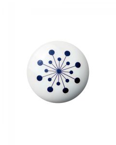 Flower portselannupp / nagi - sinine - Anne Black