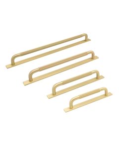 Helix Käepide Tagaplaadiga - Messing - Beslag Design