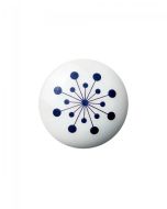 Flower portselannupp / nagi - sinine - Anne Black