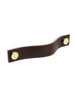 Käepide Loop - Pruun nahk / Messing - Beslag Design