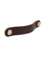 Loop Round Käepide - Pruun nahk / Vask